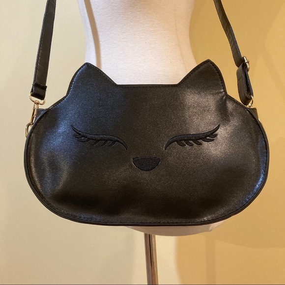 💥 CLEARANCE Foxy Black Silhouette Crossbody Bag - Picture 5 of 5
